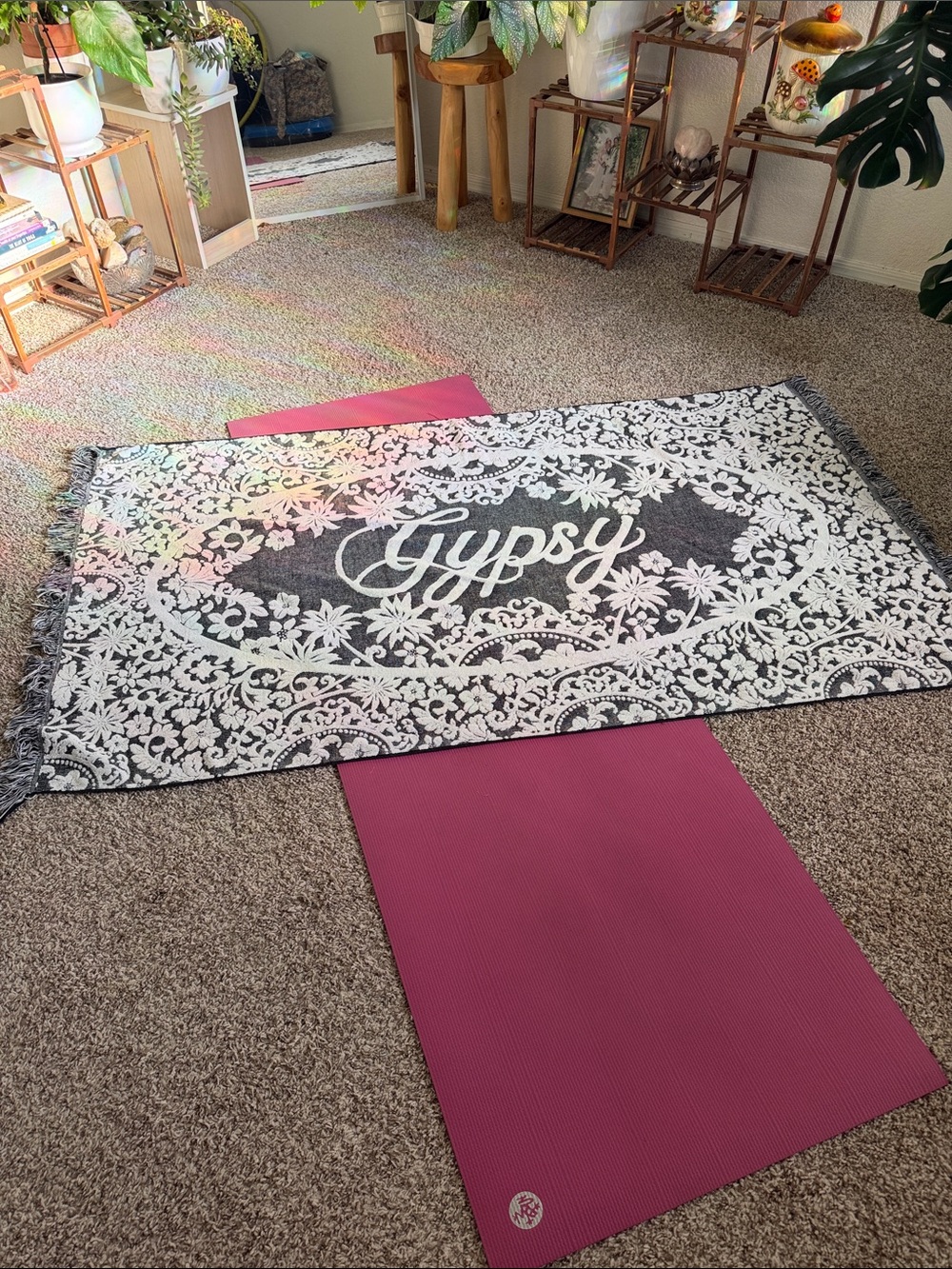 Black & White spell oversized towel